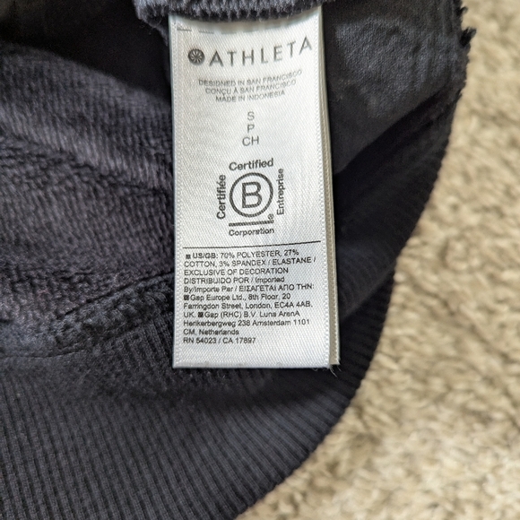 Athleta Cozy Karma Hoodie Sweatshirt Super Soft Plush Interior Cinched Pockets - Picture 10 of 12